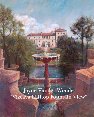 Vizcaya Hilltop Fountain View