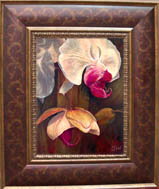 Orchid Stages of Life 12x16 giclee framed